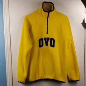 Limited edition drake OVO yellow arch quarter zip mock neck Small